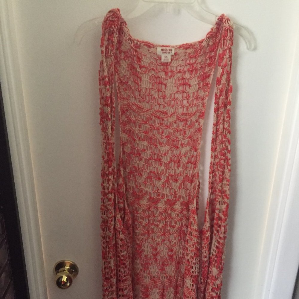 Women's long sleeveless sweater